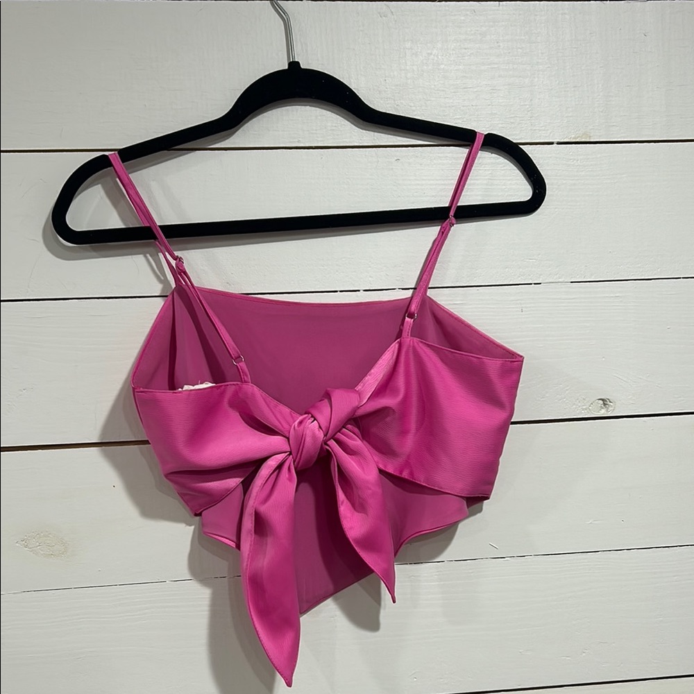 Pink Tie Top